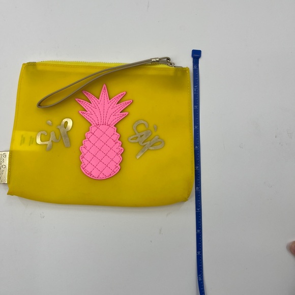 Lilly Pulitzer Sip Sip with goombay appliqué jelly wristlet pouch - Picture 5 of 14
